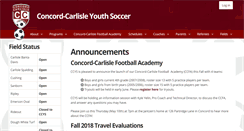 Desktop Screenshot of ccysoccer.org